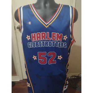Champion Harlem Globetrotters Basketball Jersey Mens XL Big Easy #52 Blue